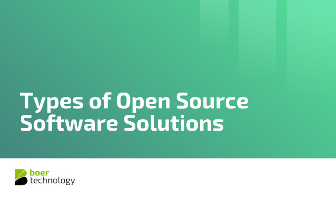 Types of Open Source Software Solutions